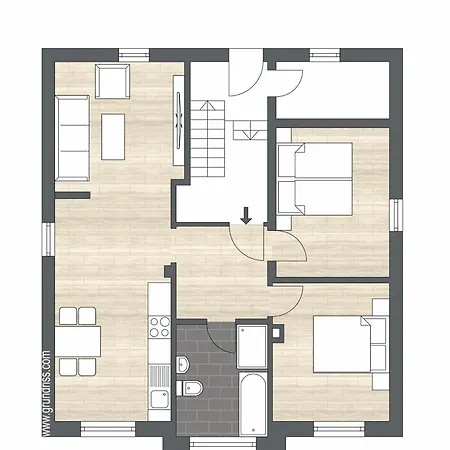 Modern Living Apartment - Naehe Krankenhaus, Altstadt, Bahnhof - 3-Zimmer Apartment Amberg
